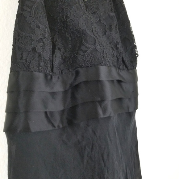 Jones New York Silk LBD Lace Halter Flounce Dress - Picture 7 of 8